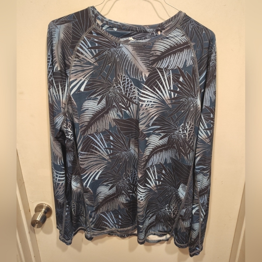 Tommy Bahama Men's Jungle Print Island Active Wear Performance Shirt Sz XL Beach